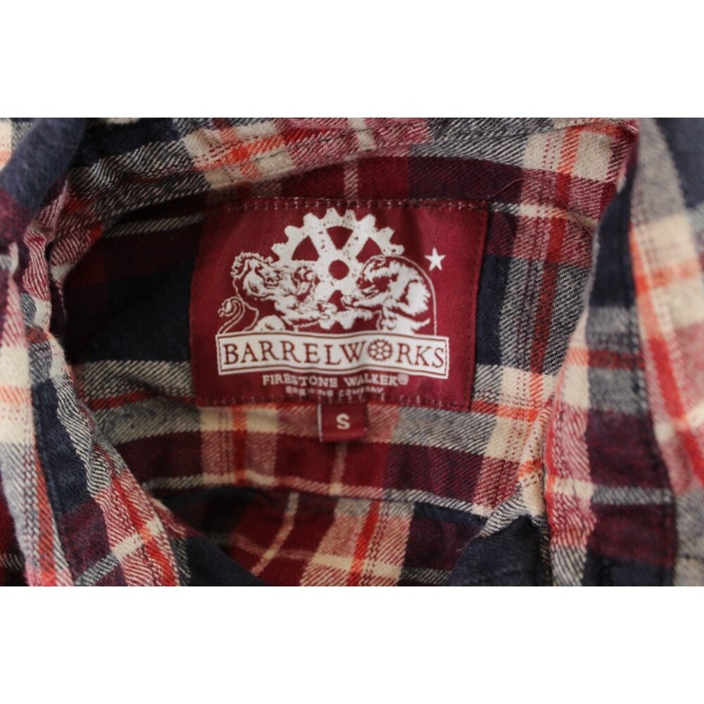 Firestone Walker Barrelworks Men's Button Up Flannel Shirt Size S - Picture 3 of 4